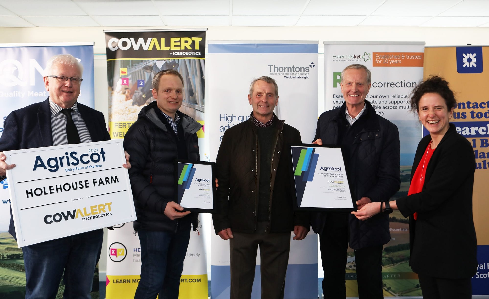 winner of Scttish dairy farm of the year award is Holehouse Farm
